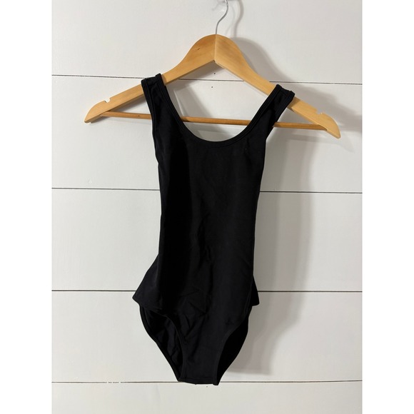 Zaclotre Black Leotard Dance Ballet Gymnastics One Piece Bodysuit - Picture 1 of 5